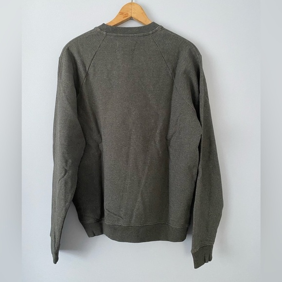 Everlane The Track Crewneck Sweatshirt Organic Cotton Dark Gray Men's Small NEW - Picture 2 of 11